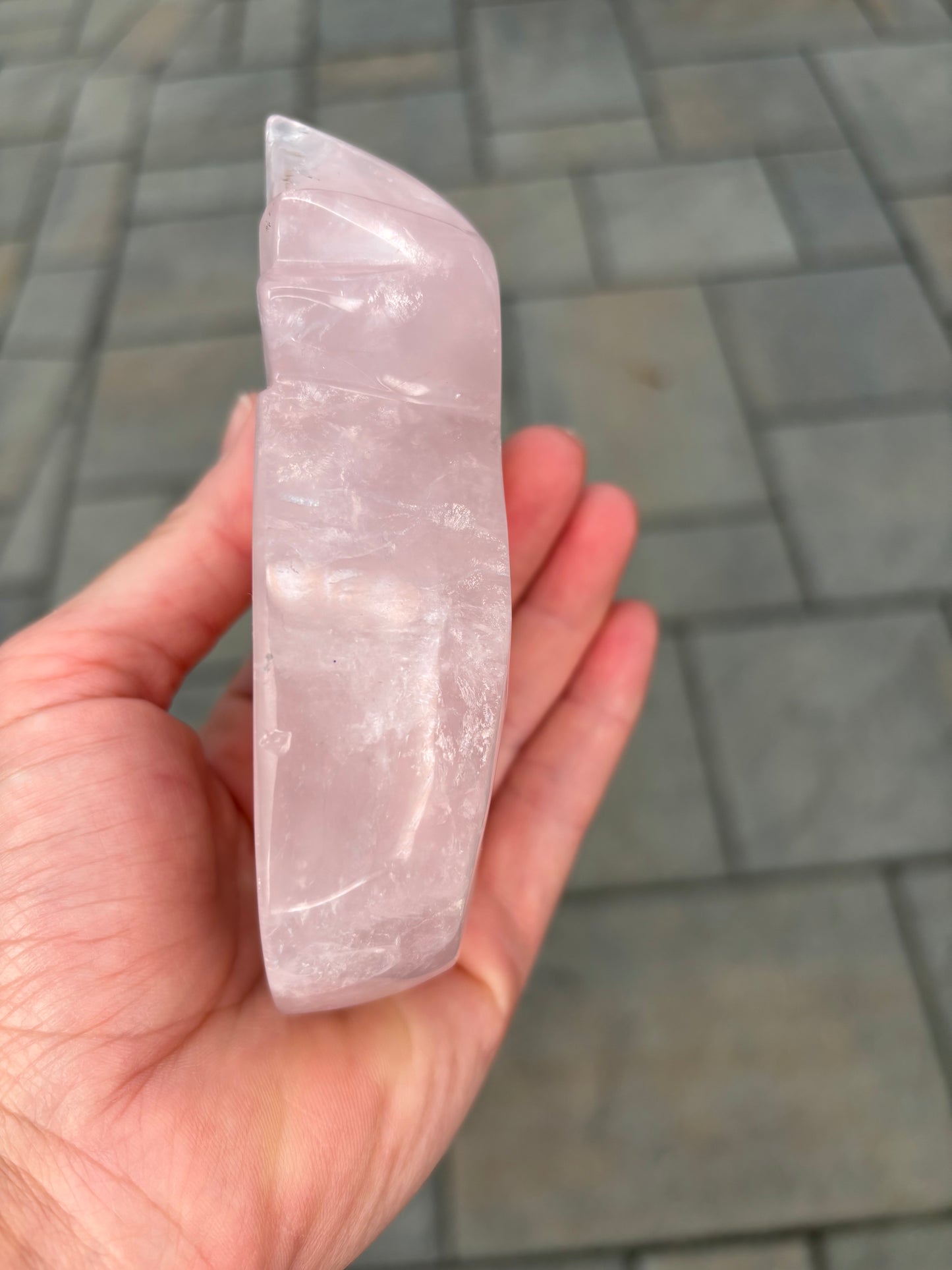 Rose Quartz Pineapple Bowl