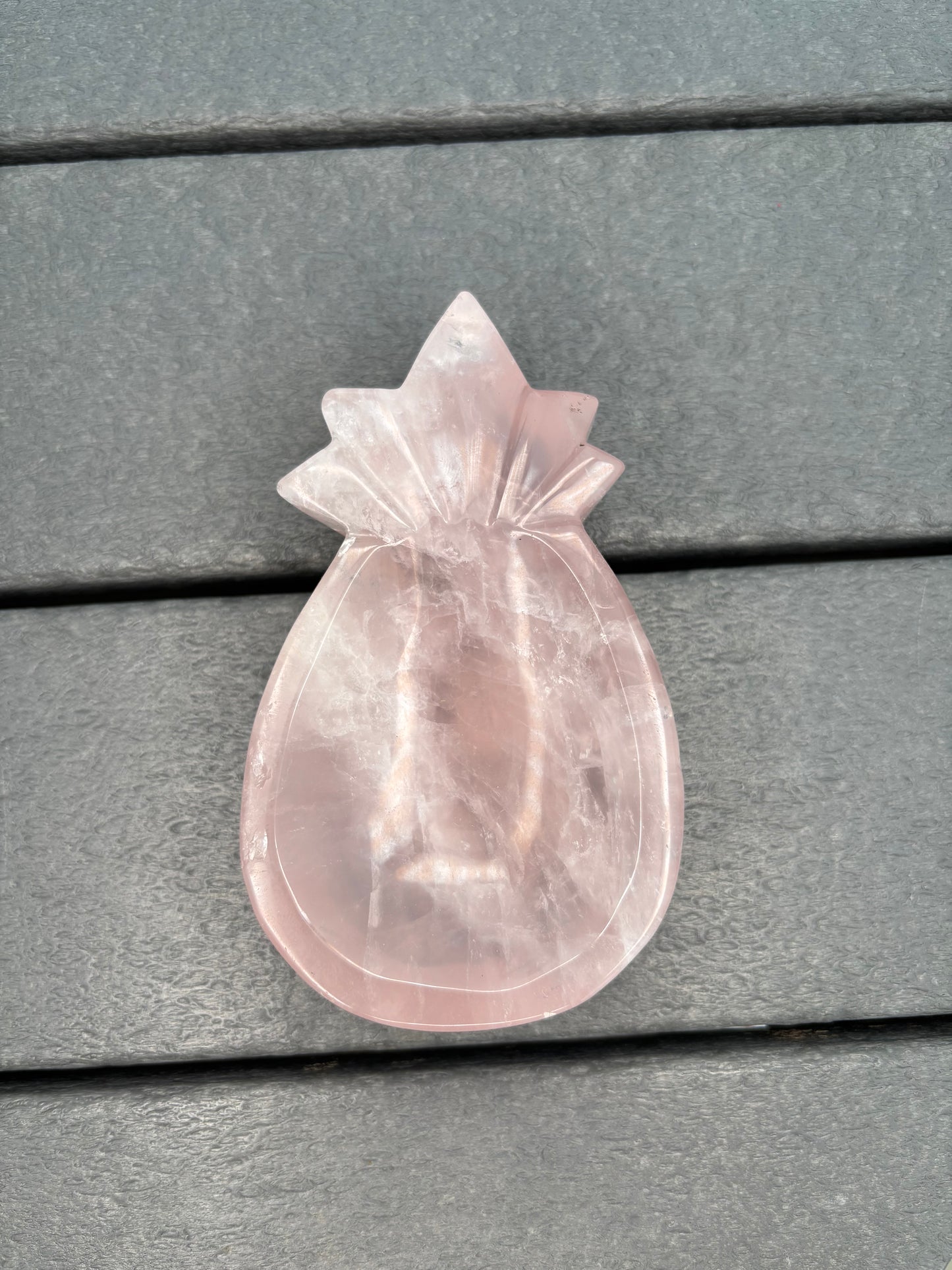 Rose Quartz Pineapple Bowl
