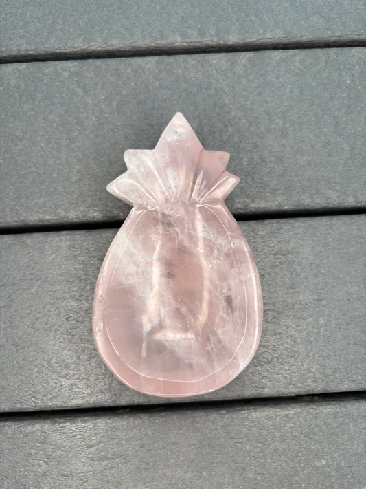Rose Quartz Pineapple Bowl