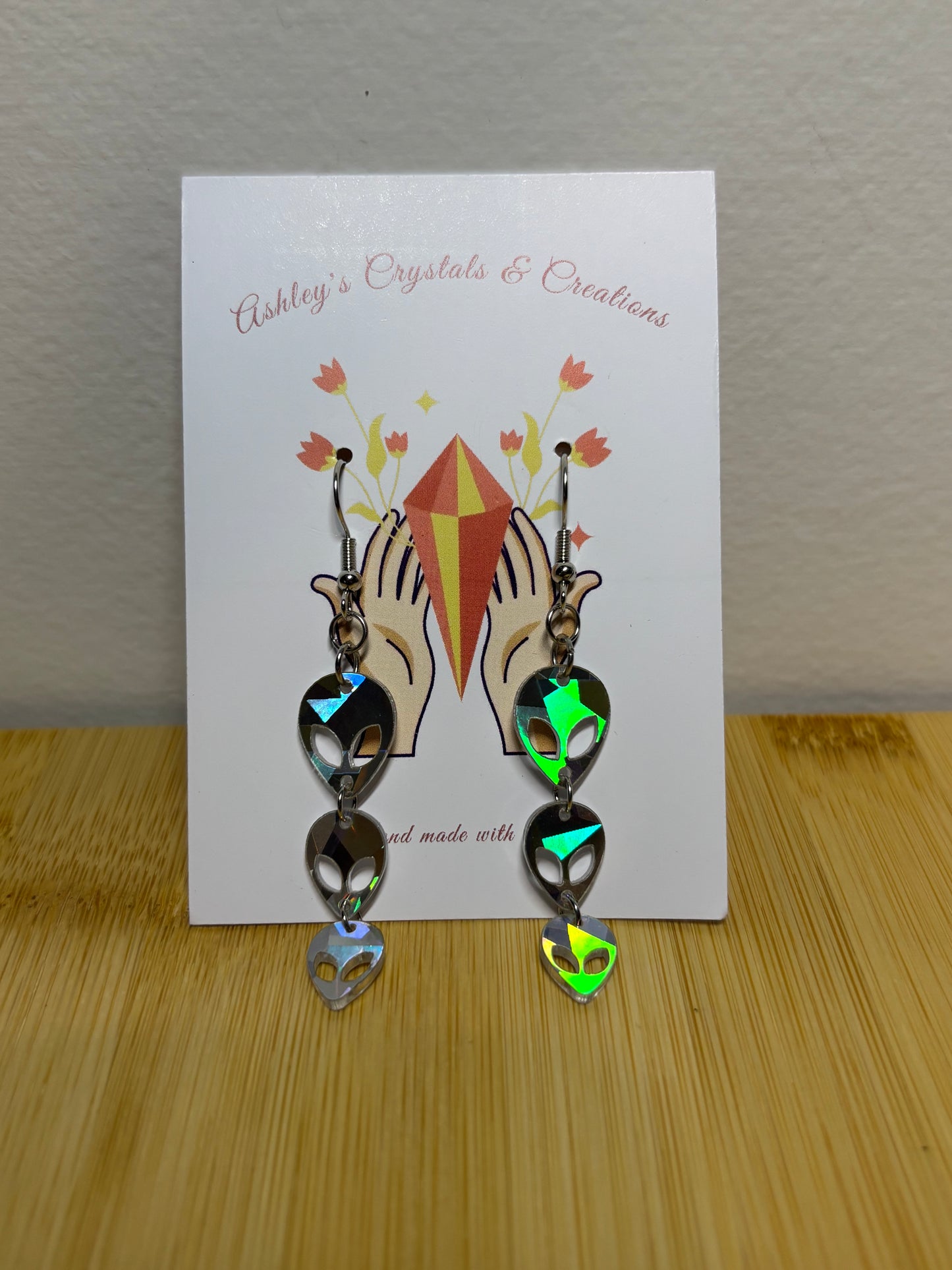 Alien earrings
