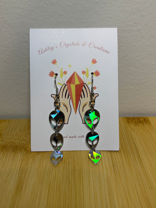 Alien earrings